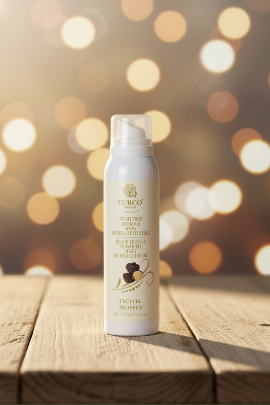 Siyah Trüf Aromalı Sprey Zeytinyağı - 125 ml