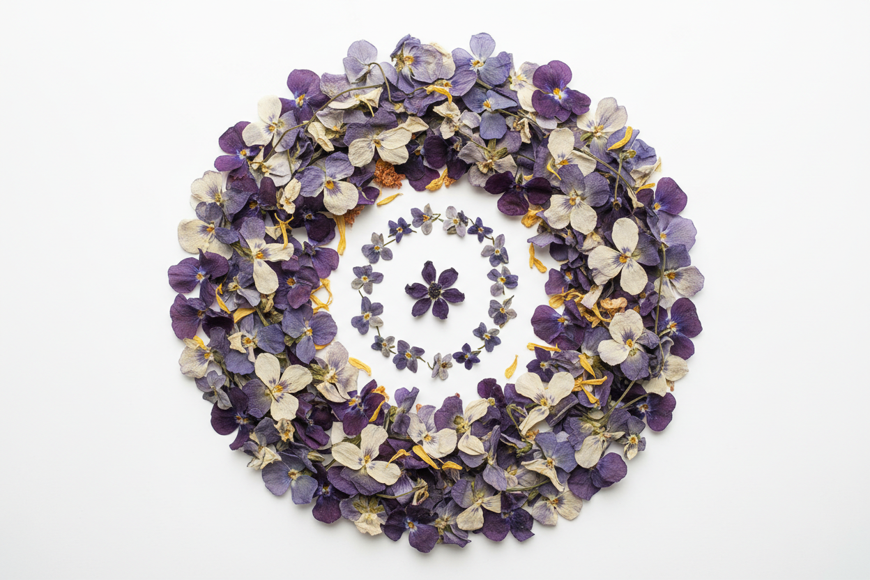 create a shot from top, circular proportion